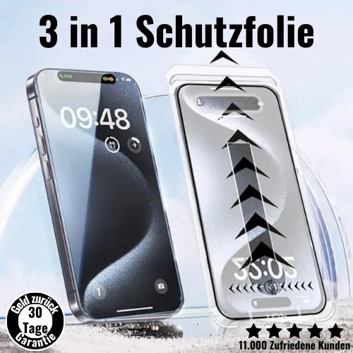3 in 1 Schutzfolie iPhone