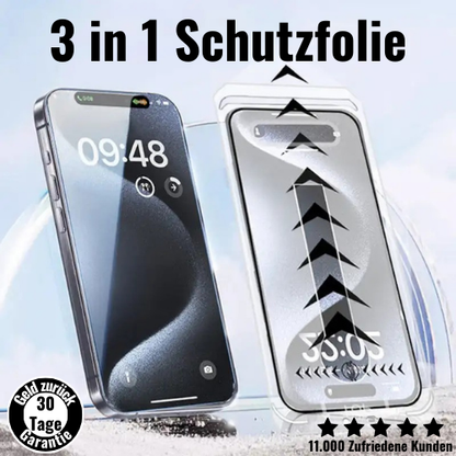 3 in 1 Schutzfolie iPhone