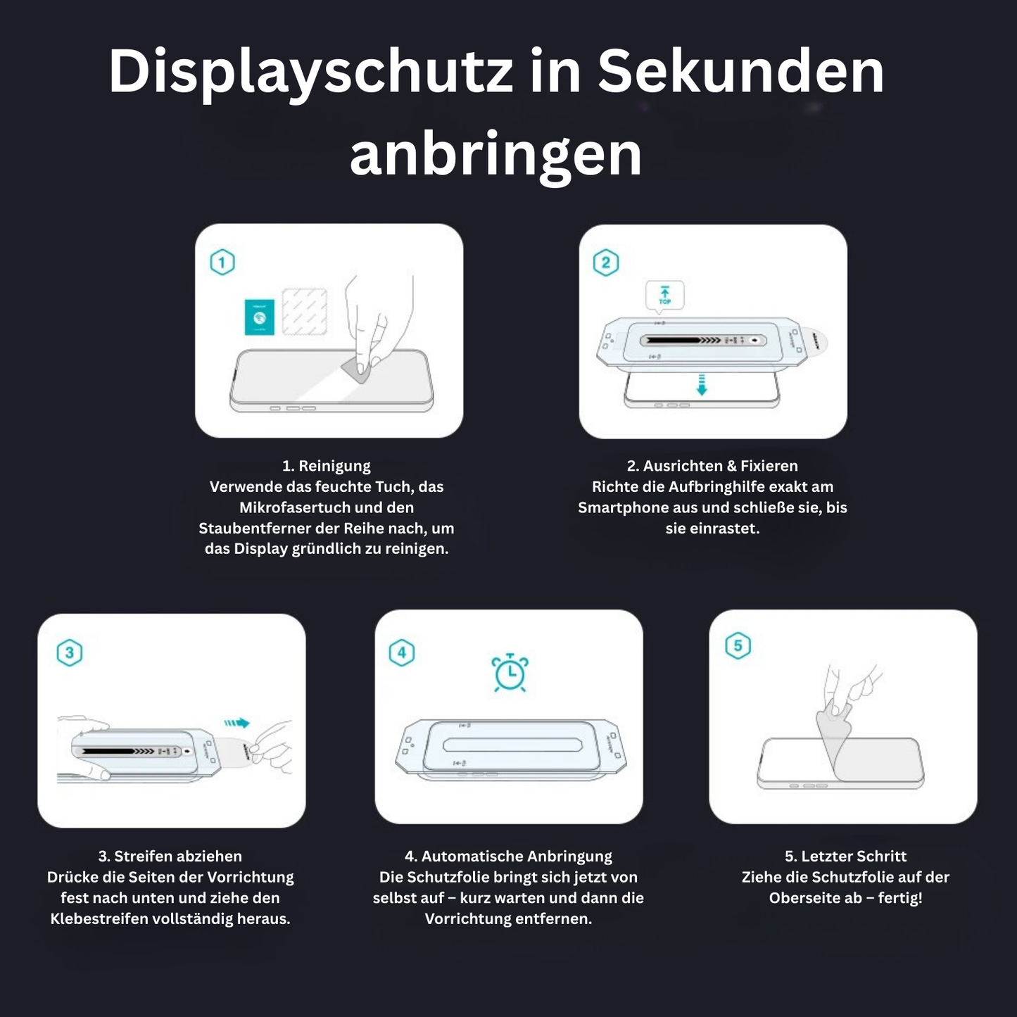 3 in 1 Schutzfolie Samsung-A